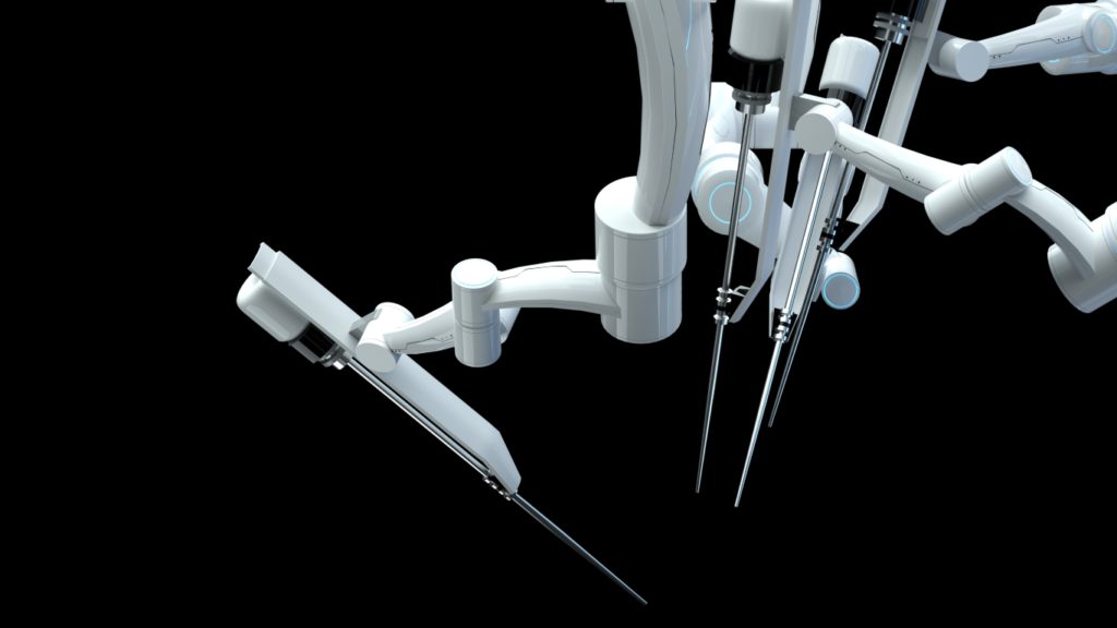 Robô utilizado na cirurgia robótica da próstata